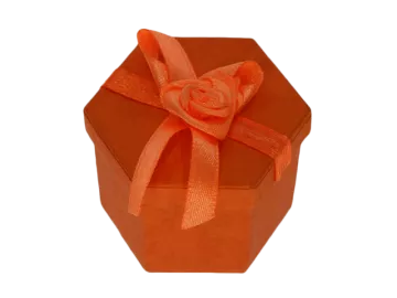 Ringbox Schmuckbox orange